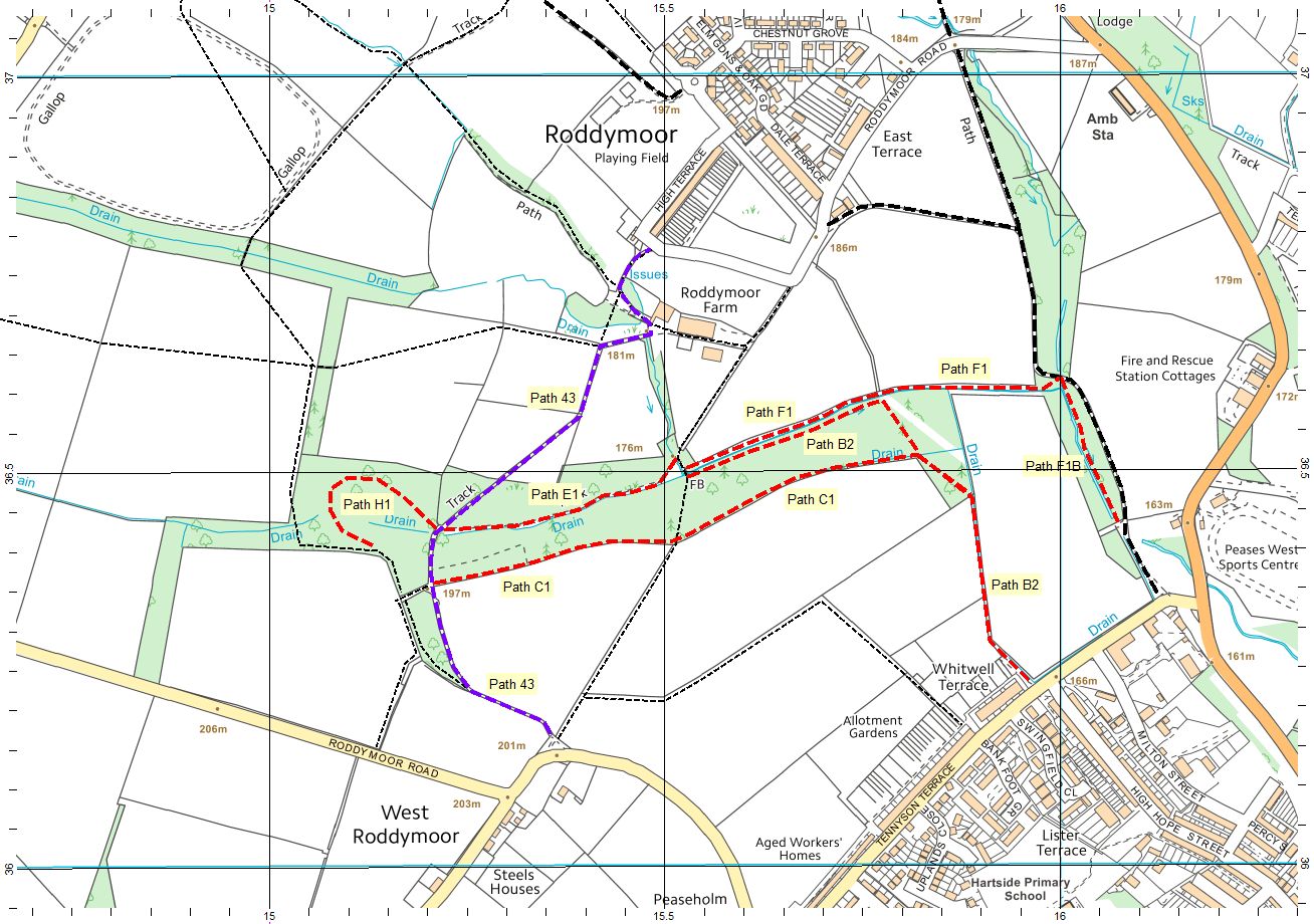 Kitty's Wood Path Overview Map