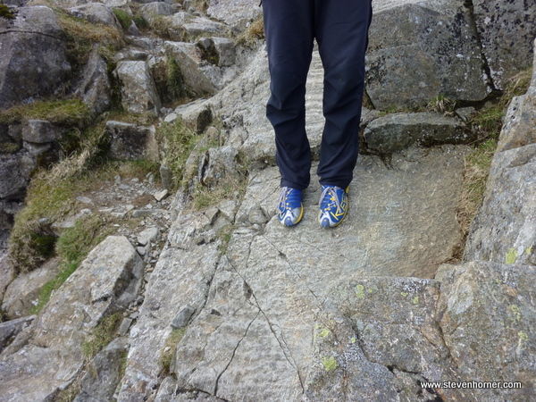 Keen A86 gripping on Swirral Edge